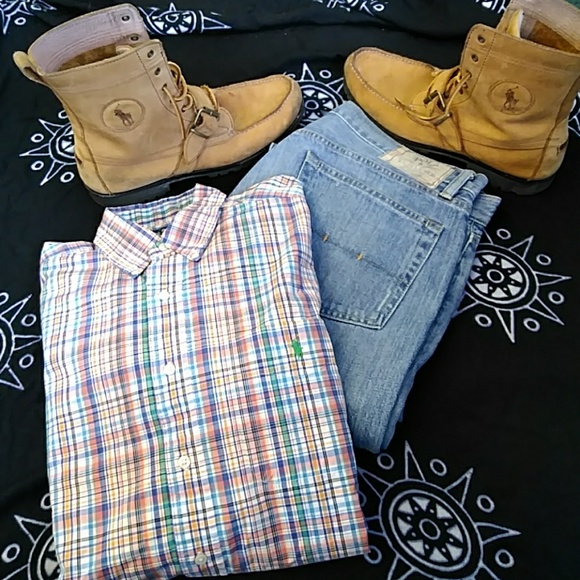 MENS RALPH LAUREN CLASSIC FIT S/SLEEVE SIZE L - Picture 1 of 4